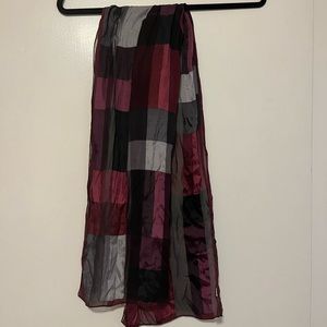 Vintage block pattern Oscar de le Renta silk scarf